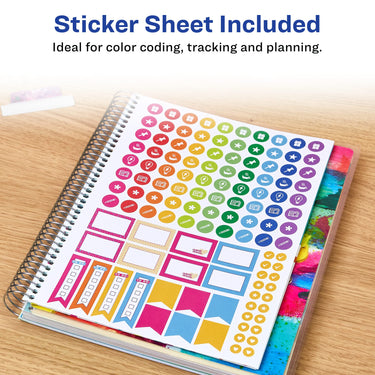 Avery + Amy Tangerine Designer Collection Academic Planner, July 2023-June 2024, School Planner with Stickers, 8.25